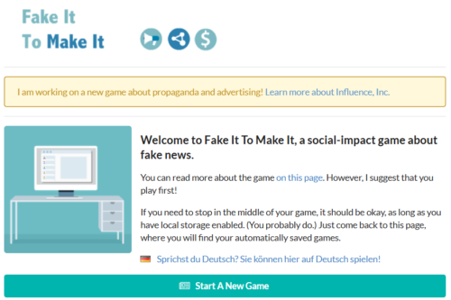 Fake it to make it website